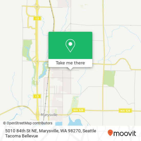 Mapa de 5010 84th St NE, Marysville, WA 98270