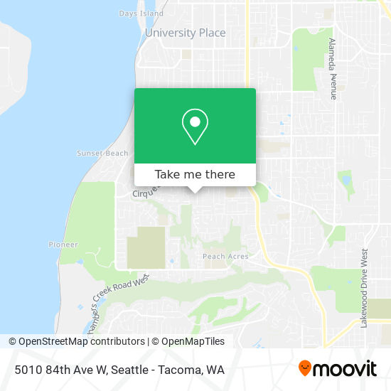 Mapa de 5010 84th Ave W