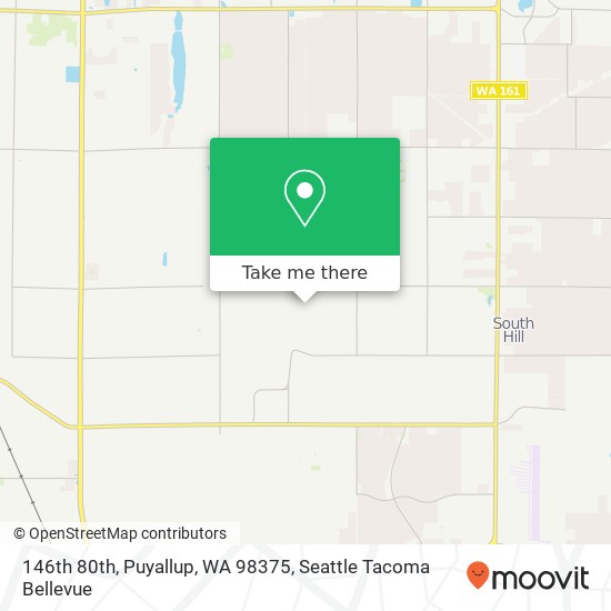 Mapa de 146th 80th, Puyallup, WA 98375