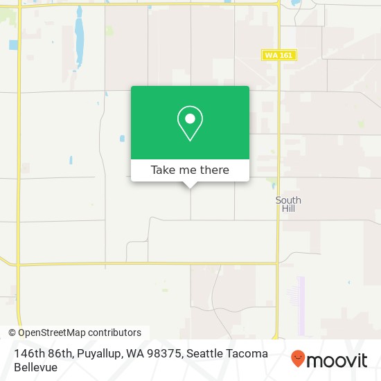 Mapa de 146th 86th, Puyallup, WA 98375
