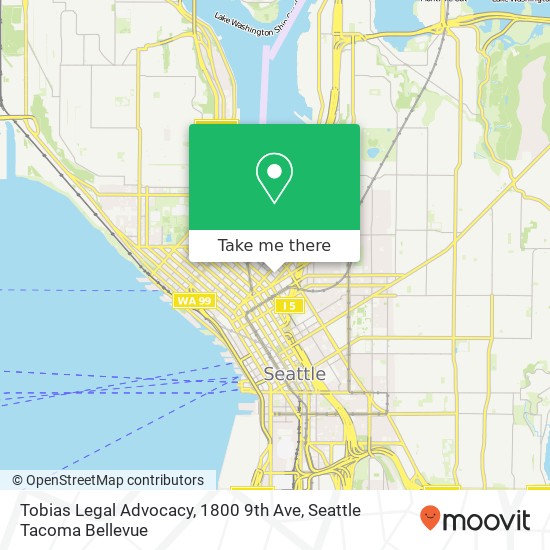 Mapa de Tobias Legal Advocacy, 1800 9th Ave