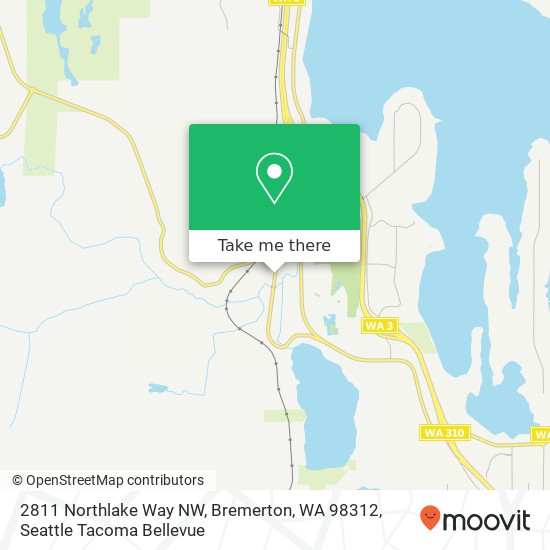 Mapa de 2811 Northlake Way NW, Bremerton, WA 98312