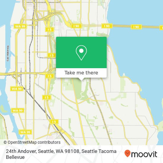 Mapa de 24th Andover, Seattle, WA 98108