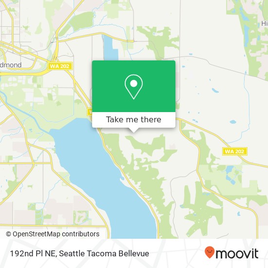 Mapa de 192nd Pl NE, Sammamish, WA 98074