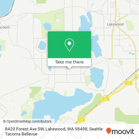 8420 Forest Ave SW, Lakewood, WA 98498 map