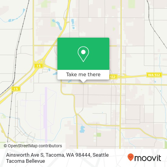 Ainsworth Ave S, Tacoma, WA 98444 map