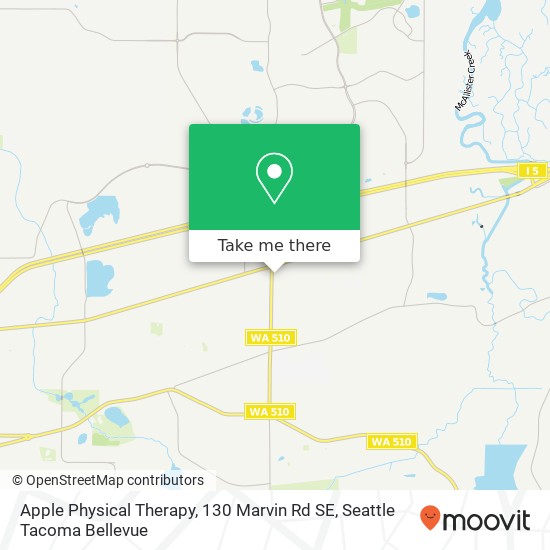 Mapa de Apple Physical Therapy, 130 Marvin Rd SE