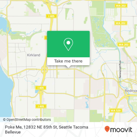 Mapa de Poke Me, 12832 NE 85th St