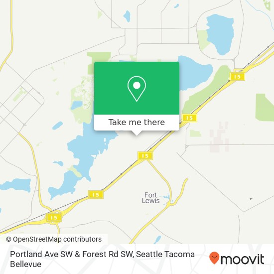 Mapa de Portland Ave SW & Forest Rd SW