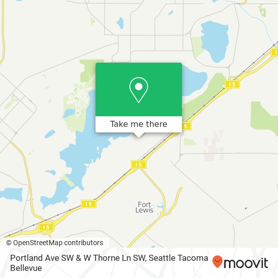 Portland Ave SW & W Thorne Ln SW map