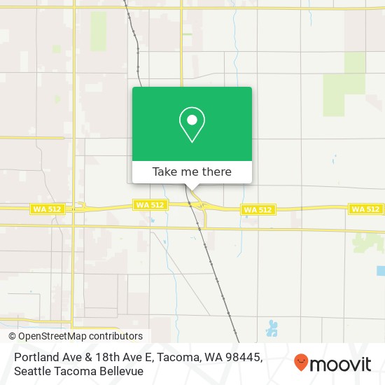 Mapa de Portland Ave & 18th Ave E, Tacoma, WA 98445