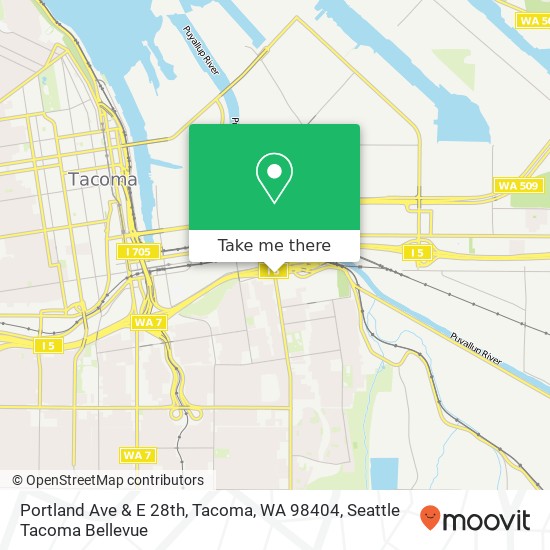 Mapa de Portland Ave & E 28th, Tacoma, WA 98404