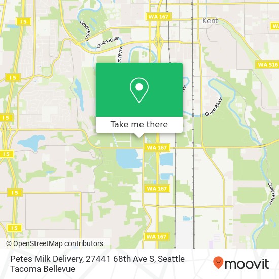 Mapa de Petes Milk Delivery, 27441 68th Ave S