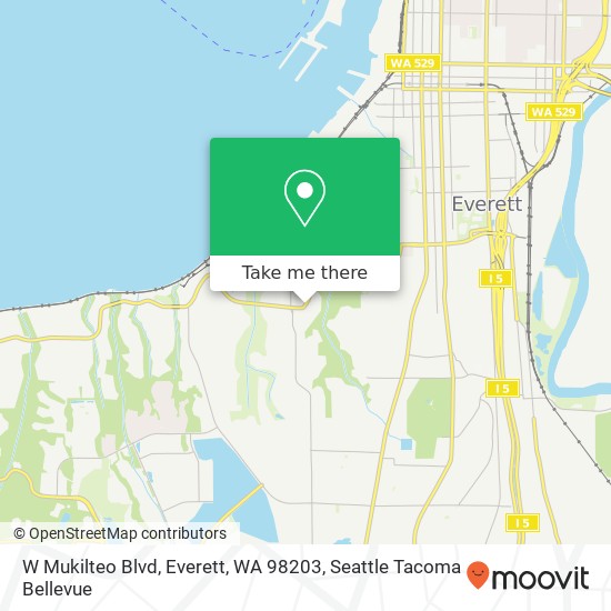 Mapa de W Mukilteo Blvd, Everett, WA 98203