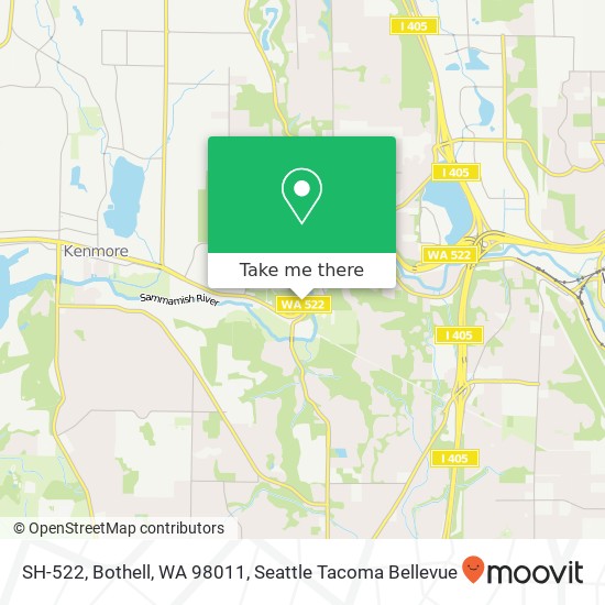 Mapa de SH-522, Bothell, WA 98011