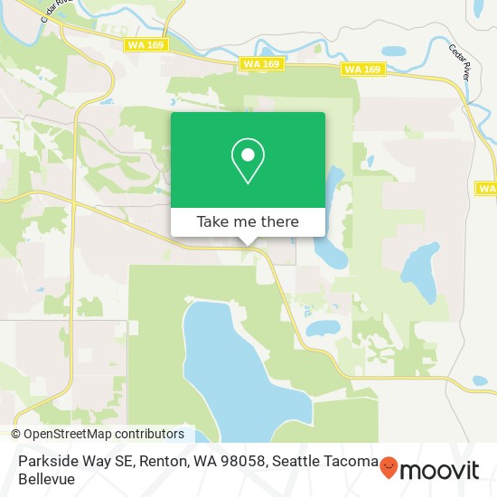 Parkside Way SE, Renton, WA 98058 map