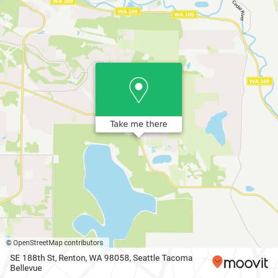 Mapa de SE 188th St, Renton, WA 98058