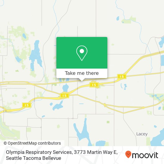 Olympia Respiratory Services, 3773 Martin Way E map