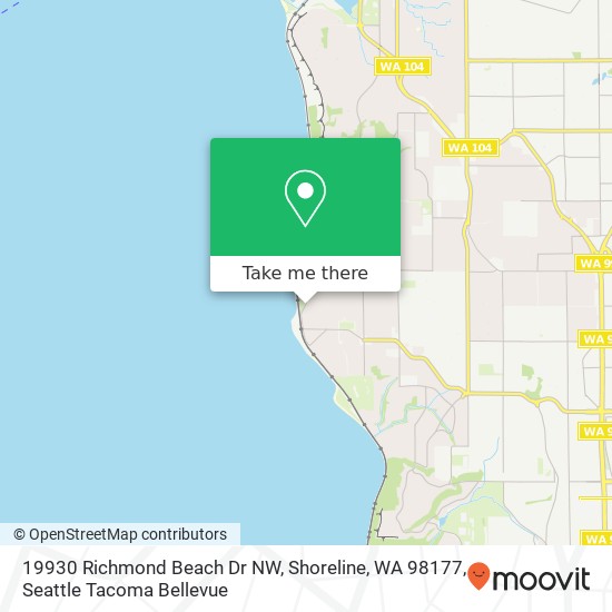 Mapa de 19930 Richmond Beach Dr NW, Shoreline, WA 98177