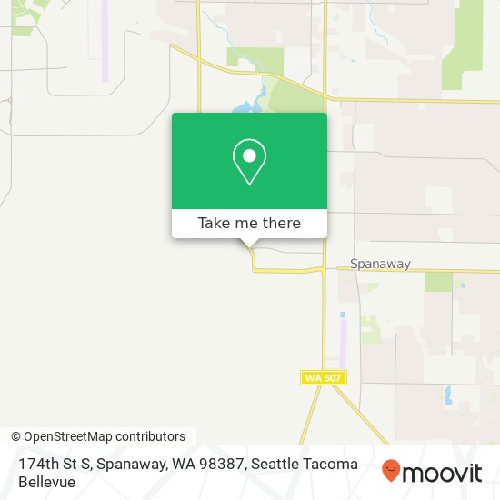 174th St S, Spanaway, WA 98387 map