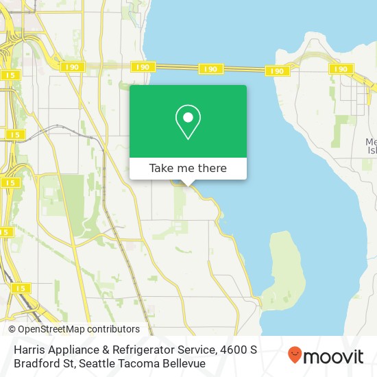 Mapa de Harris Appliance & Refrigerator Service, 4600 S Bradford St