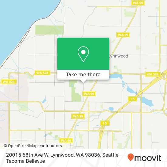 Mapa de 20015 68th Ave W, Lynnwood, WA 98036