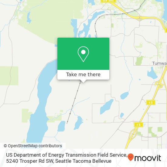 Mapa de US Department of Energy Transmission Field Service, 5240 Trosper Rd SW