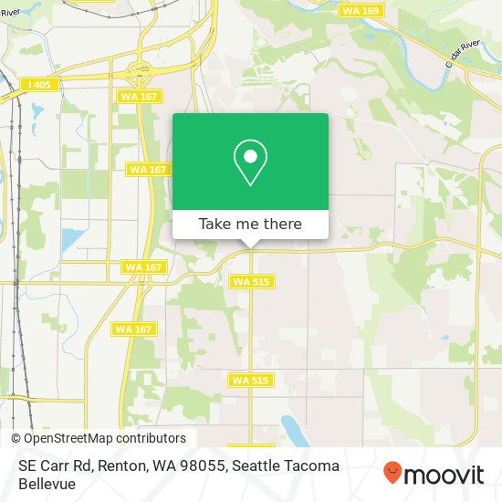 SE Carr Rd, Renton, WA 98055 map