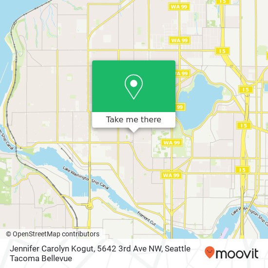 Jennifer Carolyn Kogut, 5642 3rd Ave NW map