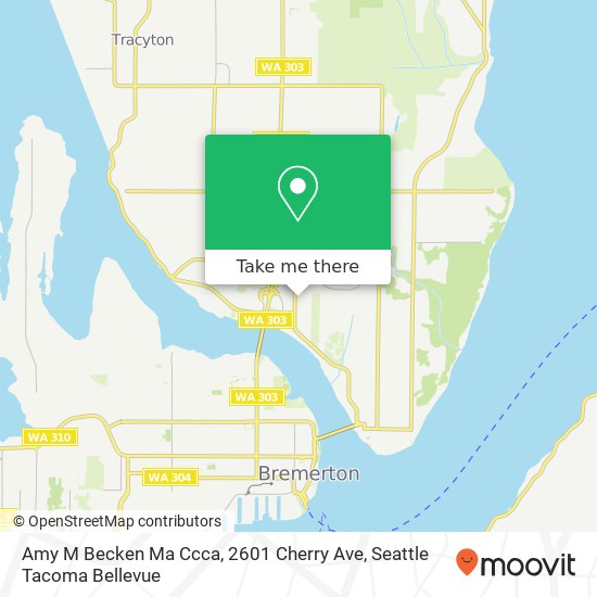 Mapa de Amy M Becken Ma Ccca, 2601 Cherry Ave