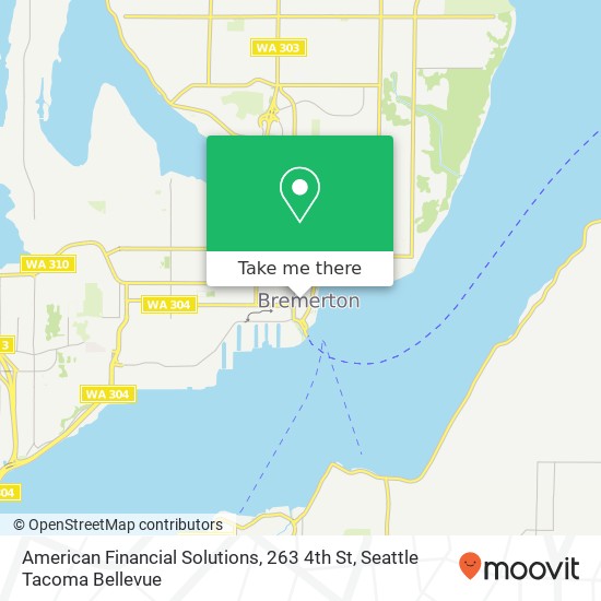 American Financial Solutions, 263 4th St map