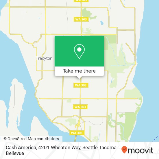 Cash America, 4201 Wheaton Way map