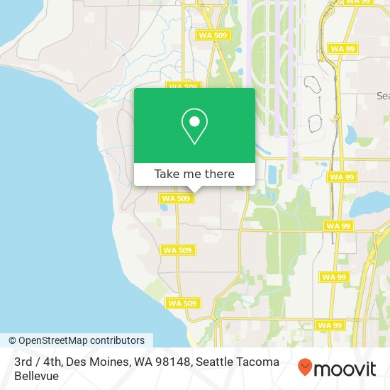 Mapa de 3rd / 4th, Des Moines, WA 98148