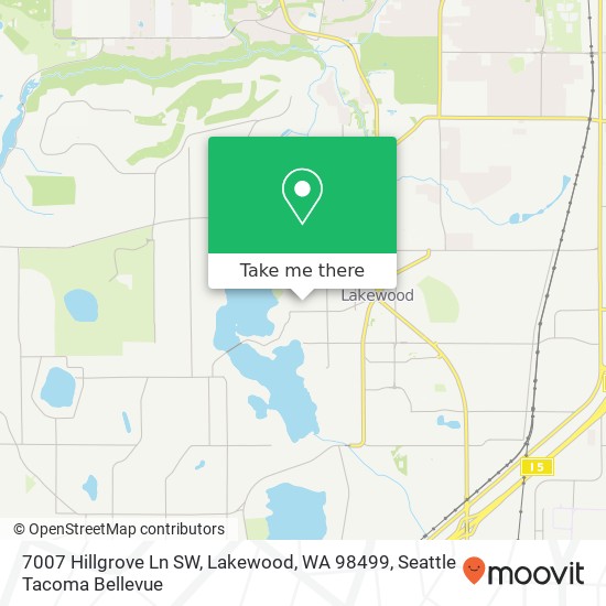 7007 Hillgrove Ln SW, Lakewood, WA 98499 map