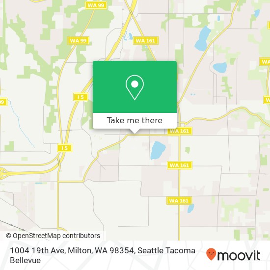Mapa de 1004 19th Ave, Milton, WA 98354