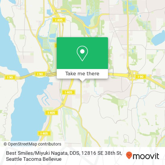 Mapa de Best Smiles / Miyuki Nagata, DDS, 12816 SE 38th St