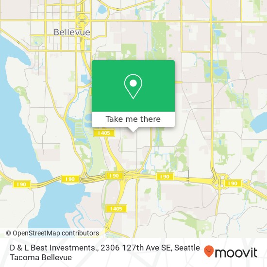 Mapa de D & L Best Investments., 2306 127th Ave SE