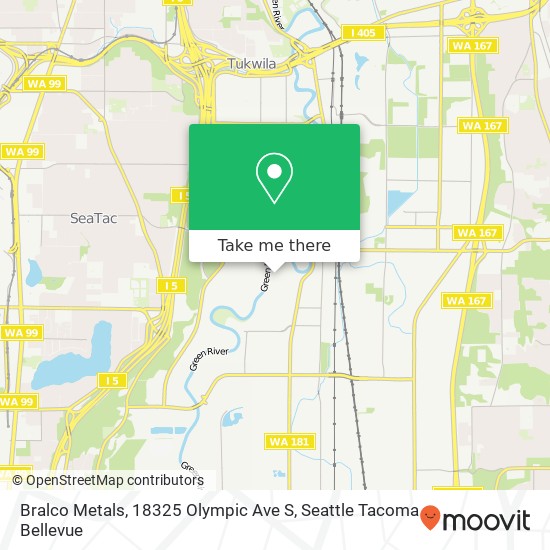 Bralco Metals, 18325 Olympic Ave S map