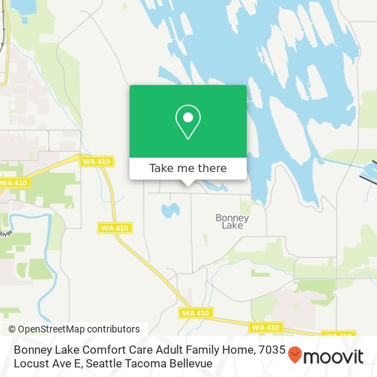 Bonney Lake Comfort Care Adult Family Home, 7035 Locust Ave E map