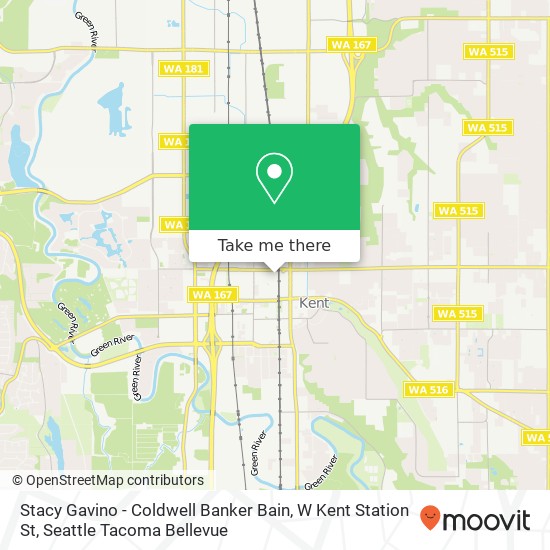 Stacy Gavino - Coldwell Banker Bain, W Kent Station St map