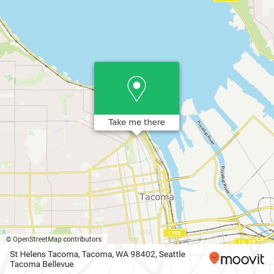 Mapa de St Helens Tacoma, Tacoma, WA 98402