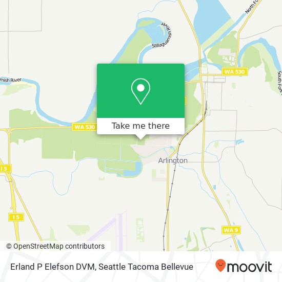 Erland P Elefson DVM, 20825 59th Ave NE map
