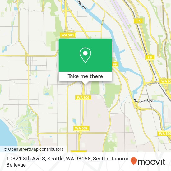 10821 8th Ave S, Seattle, WA 98168 map