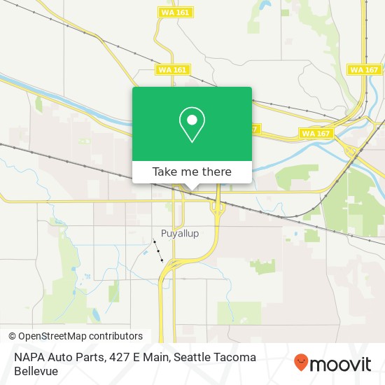 Mapa de NAPA Auto Parts, 427 E Main