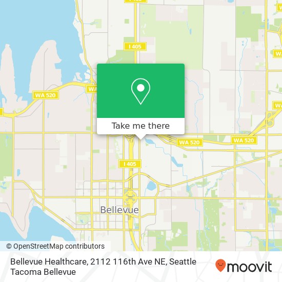 Mapa de Bellevue Healthcare, 2112 116th Ave NE