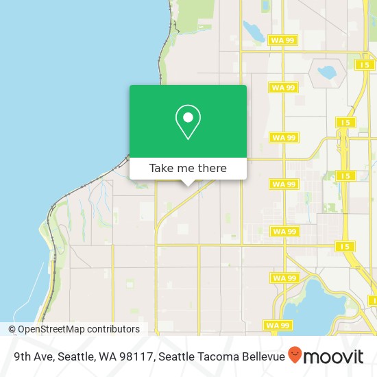 9th Ave, Seattle, WA 98117 map