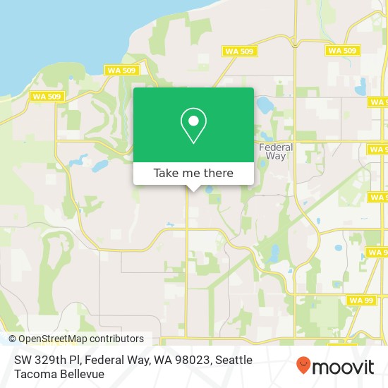 SW 329th Pl, Federal Way, WA 98023 map