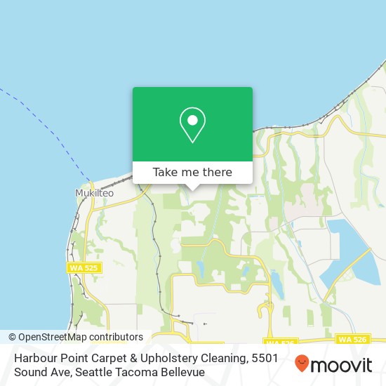 Mapa de Harbour Point Carpet & Upholstery Cleaning, 5501 Sound Ave