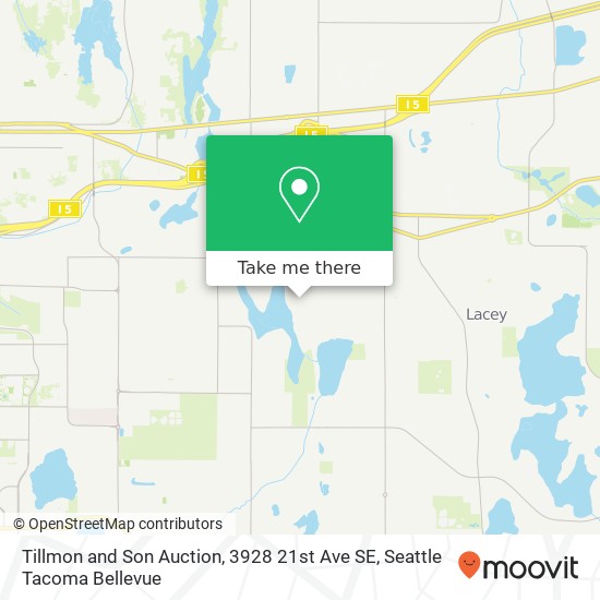 Mapa de Tillmon and Son Auction, 3928 21st Ave SE