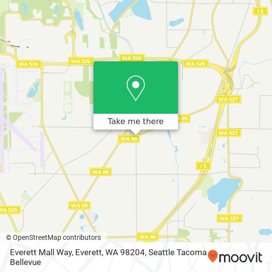 Mapa de Everett Mall Way, Everett, WA 98204